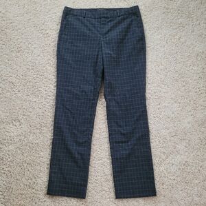 Banana Republic Black Checkered Trousers